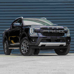 Ford Ranger T9 Wildtrak (2023+) Matte Black LED Light Grille & White Badge Ford Ranger T9 Wildtrak (2023+) Matte Black LED Light Grille & White Badge
