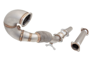 XForce VW Golf GTI MK7 / MK7.5 Downpipe with High Flow Cell Sports Cat - 3 inch XForce VW Golf GTI MK7 / MK7.5 Downpipe with High Flow Cell Sports Cat - 3 inch