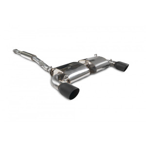 Scorpion Subaru BRZ Resonated Secondary Cat Back Exhaust with Black Ceramic Daytona Tailpipes Scorpion Subaru BRZ Resonated Secondary Cat Back Exhaust with Black Ceramic Daytona Tailpipes