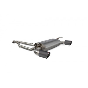 Scorpion Nissan 370Z Half Exhaust System (Y Piece Back) with Carbon Ascari Tailpipes Scorpion Nissan 370Z Half Exhaust System (Y Piece Back) with Carbon Ascari Tailpipes