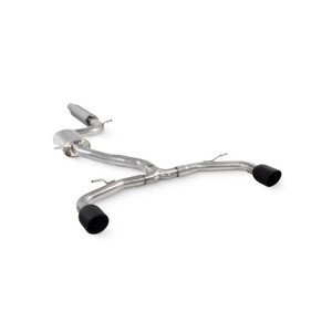 Scorpion Cupra Leon 245 Resonated GPF Back Exhaust with Ceramic Black Indy Tailpipes Scorpion Cupra Leon 245 Resonated GPF Back Exhaust with Ceramic Black Indy Tailpipes