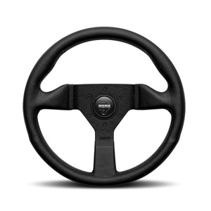 MOMO Montecarlo 320MM Steering Wheel - Black Leather (Street Series)