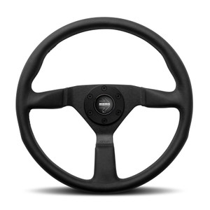 MOMO Montecarlo 380MM Steering Wheel - Black Leather (Street Series)