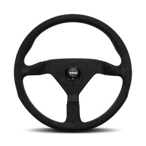 MOMO Montecarlo Steering Wheel - Black Microfibre (Street Series) MOMO Montecarlo Steering Wheel - Black Microfibre (Street Series)