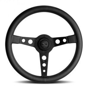 MOMO Prototipo Black Edition Steering Wheel - Black Premium Leather (Street Series)