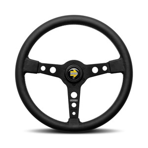MOMO Prototipo 370MM Steering Wheel - Black Leather (Street Series)