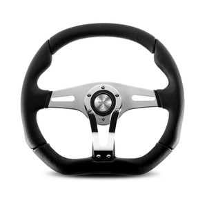 MOMO Trek R Steering Wheel - Black Leather (Street Series) MOMO Trek R Steering Wheel - Black Leather (Street Series)