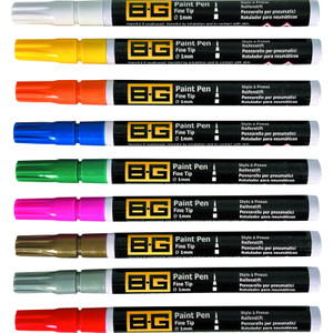 B-G Paint Marker Pen (PACK OF 9) - Fine Tip 1mm Diameter B-G Paint Marker Pen (PACK OF 9) - Fine Tip 1mm Diameter