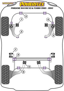 Powerflex Track Front Anti Roll Bar Bushes 21.5mm - Porsche 944 inc S2 & Turbo (1985 - 1991) Powerflex Track Front Anti Roll Bar Bushes 21.5mm - Porsche 944 inc S2 & Turbo (1985 - 1991)