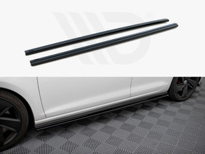 Maxton Design Volkswagen Golf GTI MK7 (2013-2016) - Side Skirts Diffusers V2 - Gloss Black Maxton Design Volkswagen Golf GTI MK7 (2013-2016) - Side Skirts Diffusers V2 - Gloss Black