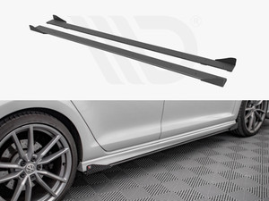 Maxton Design Volkswagen Golf MK7 R (2013-2016) Street PRO Side Skirts Diffusers + Flaps - Gloss Black Maxton Design Volkswagen Golf MK7 R (2013-2016) Street PRO Side Skirts Diffusers + Flaps - Gloss Black