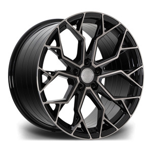 Riviera Wheels RF5 (Flow Formed) - 19 inch - Black Polished Dark Tint - SET OF 4 Riviera Wheels RF5 (Flow Formed) - 19 inch - Black Polished Dark Tint - SET OF 4