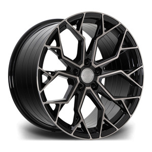 Riviera Wheels RF5 (Flow Formed) - 23 inch - Black Polished Dark Tint - SET OF 4 Riviera Wheels RF5 (Flow Formed) - 23 inch - Black Polished Dark Tint - SET OF 4