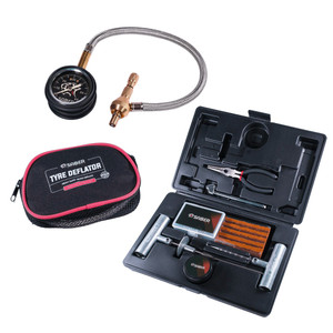 Saber Tyre Safety Bundle - Tyre Deflator & Repair Kit Saber Tyre Safety Bundle - Tyre Deflator & Repair Kit
