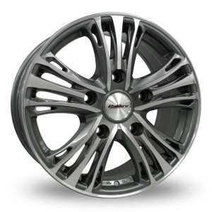 Calibre Odyssey - 18 inch X 7.5" - 5x160 - 5 Stud Ford Transit Custom - Gunmetal / Polished Face - SET OF 4 Calibre Odyssey - 18 inch X 7.5" - 5x160 - 5 Stud Ford Transit Custom - Gunmetal / Polished Face - SET OF 4