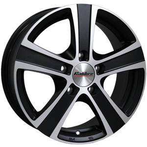 Calibre Highway - 18 inch X 8" - 5x120 - VW Transporter - Matt Black / Polished Face - SET OF 4 Calibre Highway - 18 inch X 8" - 5x120 - VW Transporter - Matt Black / Polished Face - SET OF 4