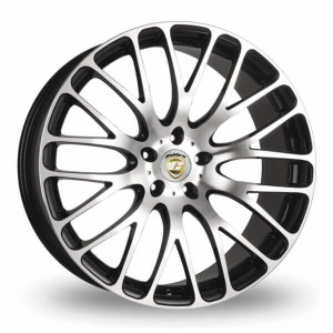 Calibre Altus - 20 inch X 9" - 5x120 - VW Amarok - Black / Polished Face - SET OF 4 Calibre Altus - 20 inch X 9" - 5x120 - VW Amarok - Black / Polished Face - SET OF 4