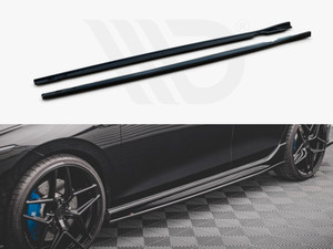 Maxton Design Volkswagen Golf MK8 R (2020+) Side Skirts Diffusers V.2 - Gloss Black Maxton Design Volkswagen Golf MK8 R (2020+) Side Skirts Diffusers V.2 - Gloss Black