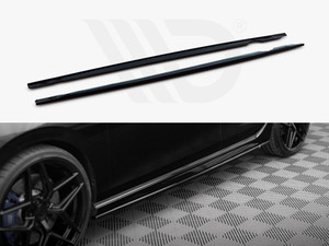 Maxton Design Volkswagen Golf MK8 R (2020+) Side Skirts Diffusers V.3 - Gloss Black Maxton Design Volkswagen Golf MK8 R (2020+) Side Skirts Diffusers V.3 - Gloss Black