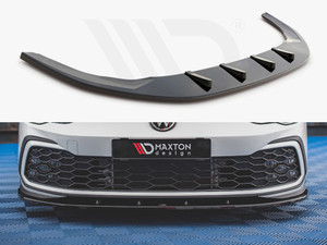 Maxton Design Volkswagen Golf MK8 GTI / GTE / GTD / R-Line (2020+) Front Splitter V.1 - Gloss Black Maxton Design Volkswagen Golf MK8 GTI / GTE / GTD / R-Line (2020+) Front Splitter V.1 - Gloss Black
