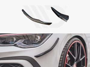 Maxton Design Volkswagen Golf MK8 GTI (2020-24) Front Bumper Wings (Canards) - Raw Finish Maxton Design Volkswagen Golf MK8 GTI (2020-24) Front Bumper Wings (Canards) - Raw Finish