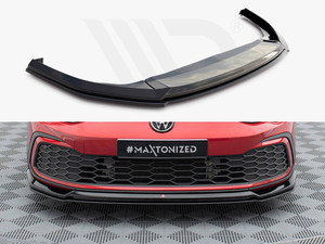 Maxton Design Volkswagen Golf MK8 GTI / GTE / GTD / R-Line (2020-24) Front Splitter V.6 - Gloss Black Maxton Design Volkswagen Golf MK8 GTI / GTE / GTD / R-Line (2020-24) Front Splitter V.6 - Gloss Black
