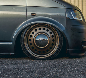 Navis Dome Steel Wheels - 20 inch (Staggered) - 5 x 120 - Satin Bronze - VW Transporter T5 / T6 - SET OF 4 Navis Dome Steel Wheels - 20 inch (Staggered) - 5 x 120 - Satin Bronze - VW Transporter T5 / T6 - SET OF 4