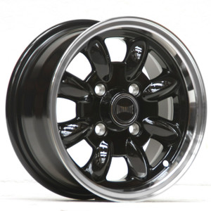 ULTRALITE MINI WHEELS 12X5.5J - ET20 - 4X101.6 PCD - GLOSS BLACK + MACHINED LIP ULTRALITE MINI WHEELS 12X5.5J - ET20 - 4X101.6 PCD - GLOSS BLACK + MACHINED LIP