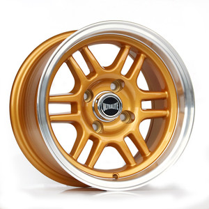 ULTRALITE SPV2 MINI WHEELS - 13 X 7J - ET2 - 4 X 101.6 PCD - Gold / Polished Lip ULTRALITE SPV2 MINI WHEELS - 13 X 7J - ET2 - 4 X 101.6 PCD - Gold / Polished Lip
