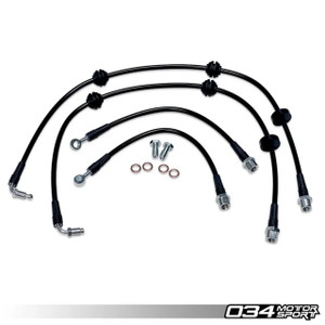 034 Motorsport - Stainless Steel Braided Brake Lines - Audi B9 / B9.5 A4 / S4 / A5 / S5 / RS5 / Q5 / SQ5 034 Motorsport - Stainless Steel Braided Brake Lines - Audi B9 / B9.5 A4 / S4 / A5 / S5 / RS5 / Q5 / SQ5