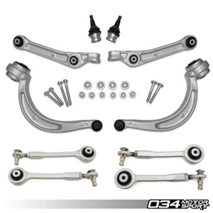 034 Motorsport - Audi B9 / B9.5 A4 / S4 / RS4 / A5 / S5 / RS5 Density Line Track Spec Control Arm Kit Upper Adjustable 034 Motorsport - Audi B9 / B9.5 A4 / S4 / RS4 / A5 / S5 / RS5 Density Line Track Spec Control Arm Kit Upper Adjustable