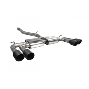 Scorpion Cat Back Non Resonated (Non Valved) Exhaust System 3.15" with Black Daytona Tailpipes for Audi S3 2.0T (8V) Non GPF | Saloon | 2013-2020 Facelift Scorpion Cat Back Non Resonated (Non Valved) Exhaust System 3.15" with Black Daytona Tailpipes for Audi S3 2.0T (8V) Non GPF | Saloon | 2013-2020 Facelift