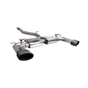 Scorpion Cat Back Non Resonated (Valved) Exhaust System 3.15" with Ascari EVO Carbon Fibre Tailpipes for Audi S3 2.0T (8V) Non GPF | Saloon | 2013-2020 Facelift Scorpion Cat Back Non Resonated (Valved) Exhaust System 3.15" with Ascari EVO Carbon Fibre Tailpipes for Audi S3 2.0T (8V) Non GPF | Saloon | 2013-2020 Facelift