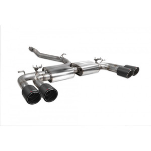Scorpion GPF Back Non Resonated (Valved) Exhaust System 3.15" with Ascari Carbon Fibre Tailpipes for Audi S3 2.0T (8V) GPF | Saloon | 2013-2020 Facelift Scorpion GPF Back Non Resonated (Valved) Exhaust System 3.15" with Ascari Carbon Fibre Tailpipes for Audi S3 2.0T (8V) GPF | Saloon | 2013-2020 Facelift