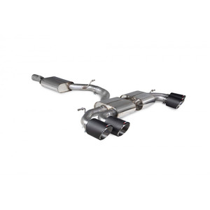 Scorpion GPF Back Resonated (Non Valved) Exhaust System 3.15" with Ascari Carbon Fibre Tailpipes for Audi S3 2.0T (8Y) Quattro GPF Model | Sportback | 2020+ Scorpion GPF Back Resonated (Non Valved) Exhaust System 3.15" with Ascari Carbon Fibre Tailpipes for Audi S3 2.0T (8Y) Quattro GPF Model | Sportback | 2020+