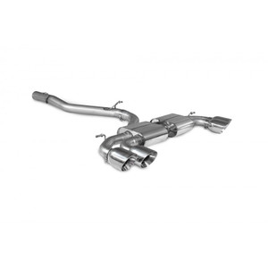 Scorpion Cat Back Non Resonated (Non Valved) Exhaust System 3.15" with Polished Daytona Tailpipes for Audi S3 2.0T (8Y) Quattro Non GPF Model | Sportback | 2020+ ROW Scorpion Cat Back Non Resonated (Non Valved) Exhaust System 3.15" with Polished Daytona Tailpipes for Audi S3 2.0T (8Y) Quattro Non GPF Model | Sportback | 2020+ ROW