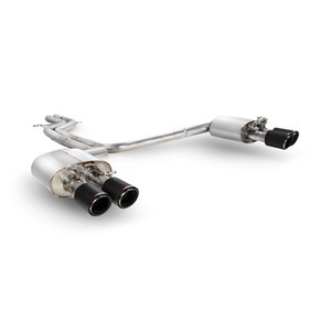 Scorpion Half Exhaust System Non Resonated (Valved) 2.75" with Ascari Carbon Fibre Tailpipes for Audi S6 C7 4.0 TFSI Biturbo Quattro | 2012-2018 Scorpion Half Exhaust System Non Resonated (Valved) 2.75" with Ascari Carbon Fibre Tailpipes for Audi S6 C7 4.0 TFSI Biturbo Quattro | 2012-2018