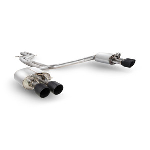 Scorpion Half Exhaust System Non Resonated (Valved) 2.75" with Black Daytona Tailpipes for Audi S6 C7 4.0 TFSI Biturbo Quattro | 2012-2018 Scorpion Half Exhaust System Non Resonated (Valved) 2.75" with Black Daytona Tailpipes for Audi S6 C7 4.0 TFSI Biturbo Quattro | 2012-2018
