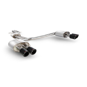 Scorpion Half Exhaust System Resonated (Non Valved) 2.75" with Ascari Carbon Fibre Tailpipes for Audi S6 C7 4.0 TFSI Biturbo Quattro | 2012-2018 Scorpion Half Exhaust System Resonated (Non Valved) 2.75" with Ascari Carbon Fibre Tailpipes for Audi S6 C7 4.0 TFSI Biturbo Quattro | 2012-2018