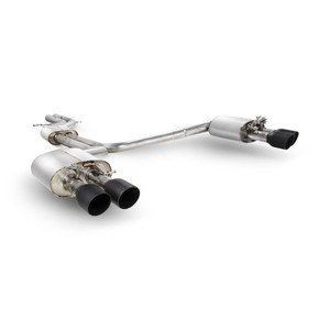 Scorpion Half Exhaust System Resonated (Valved) 2.75" with Black Daytona Tailpipes for Audi S7 C7 4.0 TFSI Biturbo Quattro | 2012-2018 Scorpion Half Exhaust System Resonated (Valved) 2.75" with Black Daytona Tailpipes for Audi S7 C7 4.0 TFSI Biturbo Quattro | 2012-2018
