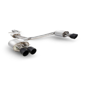 Scorpion Half Exhaust System Resonated (Non Valved) 2.75" with Black Daytona Tailpipes for Audi S7 C7 4.0 TFSI Biturbo Quattro | 2012-2018 Scorpion Half Exhaust System Resonated (Non Valved) 2.75" with Black Daytona Tailpipes for Audi S7 C7 4.0 TFSI Biturbo Quattro | 2012-2018
