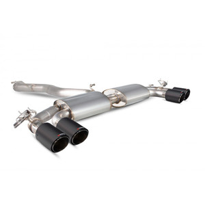Scorpion GPF Back Non Resonated (Valved) Exhaust System 3" with Ascari Carbon Fibre Tailpipes for Audi SQ2 | 2019-2025 | Pre-facelift / Facelift Scorpion GPF Back Non Resonated (Valved) Exhaust System 3" with Ascari Carbon Fibre Tailpipes for Audi SQ2 | 2019-2025 | Pre-facelift / Facelift