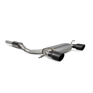 Scorpion Cat Back Resonated Exhaust System 2.75" with Black Daytona Tailpipes for Audi TT MK1 Quattro 180 / 225 | 1999-2006 Scorpion Cat Back Resonated Exhaust System 2.75" with Black Daytona Tailpipes for Audi TT MK1 Quattro 180 / 225 | 1999-2006