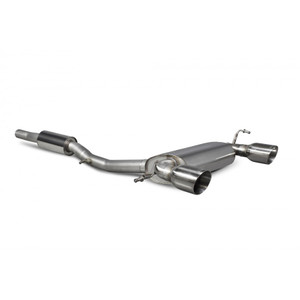 Scorpion Cat Back Resonated Exhaust System 2.75" with Polished Daytona Tailpipes for Audi TT MK1 Quattro Sport 240 | 1999-2006 Scorpion Cat Back Resonated Exhaust System 2.75" with Polished Daytona Tailpipes for Audi TT MK1 Quattro Sport 240 | 1999-2006