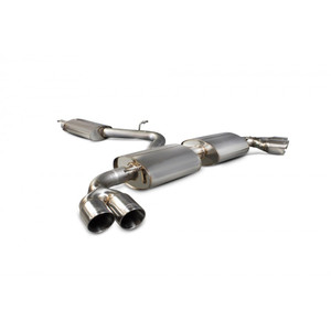 Scorpion Cat Back Resonated Exhaust System 2.75" with Polished Daytona Tailpipes for Audi TT MK2 3.2 V6 | 2006-2014 Scorpion Cat Back Resonated Exhaust System 2.75" with Polished Daytona Tailpipes for Audi TT MK2 3.2 V6 | 2006-2014