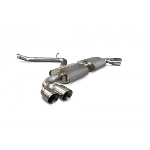 Scorpion Cat Back Non Resonated Exhaust System 2.75" with Polished Daytona Tailpipes for Audi TT MK2 3.2 V6 | 2006-2014 Scorpion Cat Back Non Resonated Exhaust System 2.75" with Polished Daytona Tailpipes for Audi TT MK2 3.2 V6 | 2006-2014