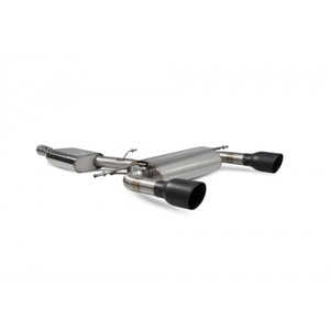 Scorpion Cat Back Resonated (Non Valved) Exhaust System 3" with Black Daytona Tailpipes for Audi TT MK3 2.0TFSi Quattro | 2014-2019 | Non GPF Model Scorpion Cat Back Resonated (Non Valved) Exhaust System 3" with Black Daytona Tailpipes for Audi TT MK3 2.0TFSi Quattro | 2014-2019 | Non GPF Model
