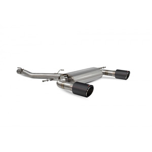 Scorpion Cat Back Non Resonated (Non Valved) Exhaust System 3" with Ascari Carbon Fibre Tailpipes for Audi TT MK3 2.0TFSi Quattro | 2014-2019 | Non GPF Model Scorpion Cat Back Non Resonated (Non Valved) Exhaust System 3" with Ascari Carbon Fibre Tailpipes for Audi TT MK3 2.0TFSi Quattro | 2014-2019 | Non GPF Model