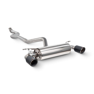 Scorpion Cat Back Non Resonated (Valved) Exhaust System 3.15" with Ascari Carbon Fibre Tailpipes for BMW M235i (F22) | 2014-2016 Scorpion Cat Back Non Resonated (Valved) Exhaust System 3.15" with Ascari Carbon Fibre Tailpipes for BMW M235i (F22) | 2014-2016