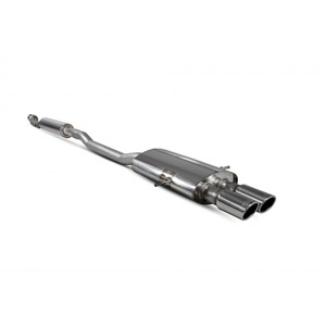 Scorpion Cat Back Resonated Exhaust System 2.75" with Polished Monaco Tailpipes for Mini Cooper S R56 / R57 | 2007-2014 Scorpion Cat Back Resonated Exhaust System 2.75" with Polished Monaco Tailpipes for Mini Cooper S R56 / R57 | 2007-2014